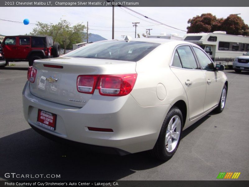 Champagne Silver Metallic / Jet Black/Titanium 2013 Chevrolet Malibu LT