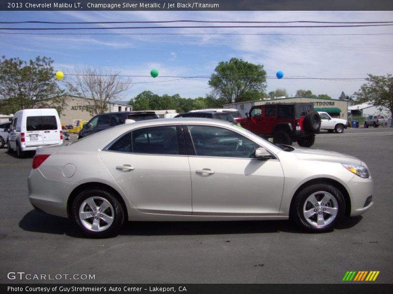 Champagne Silver Metallic / Jet Black/Titanium 2013 Chevrolet Malibu LT