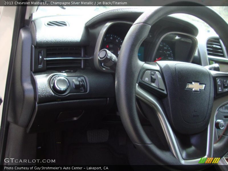 Champagne Silver Metallic / Jet Black/Titanium 2013 Chevrolet Malibu LT