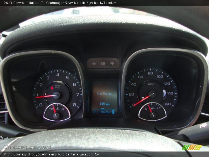 Champagne Silver Metallic / Jet Black/Titanium 2013 Chevrolet Malibu LT