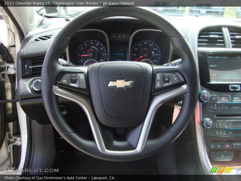 Champagne Silver Metallic / Jet Black/Titanium 2013 Chevrolet Malibu LT