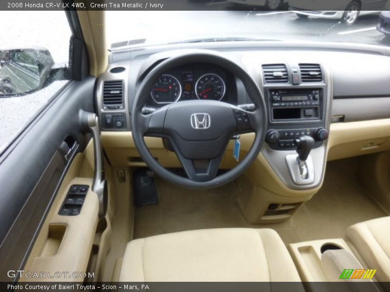 Green Tea Metallic / Ivory 2008 Honda CR-V LX 4WD