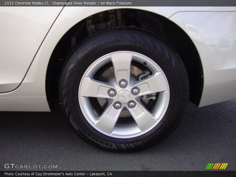 Champagne Silver Metallic / Jet Black/Titanium 2013 Chevrolet Malibu LT