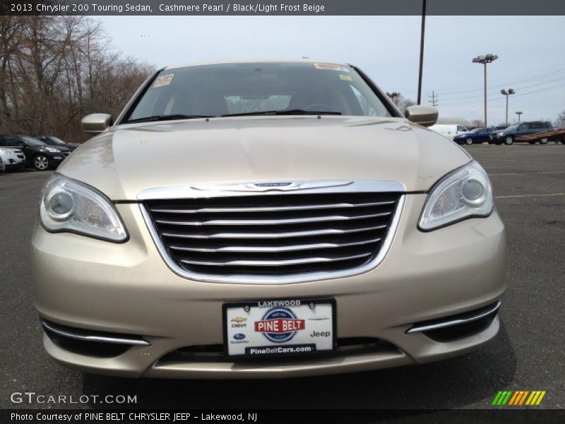 Cashmere Pearl / Black/Light Frost Beige 2013 Chrysler 200 Touring Sedan