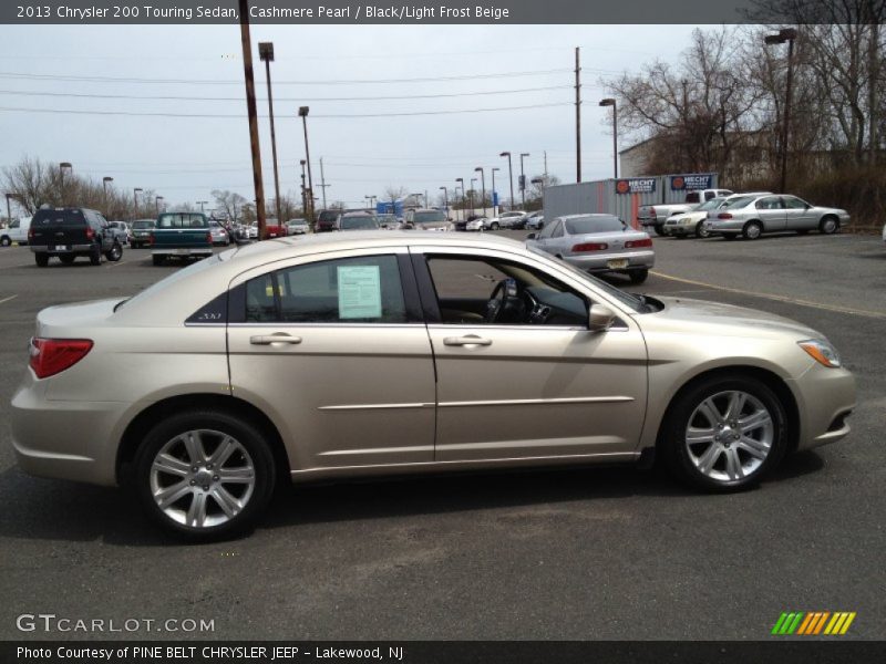 Cashmere Pearl / Black/Light Frost Beige 2013 Chrysler 200 Touring Sedan