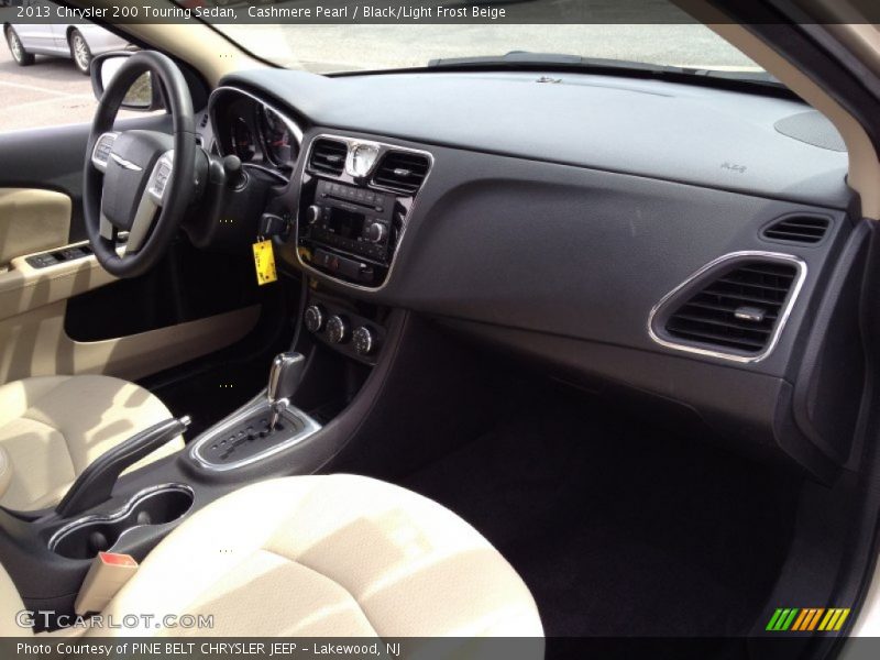 Cashmere Pearl / Black/Light Frost Beige 2013 Chrysler 200 Touring Sedan