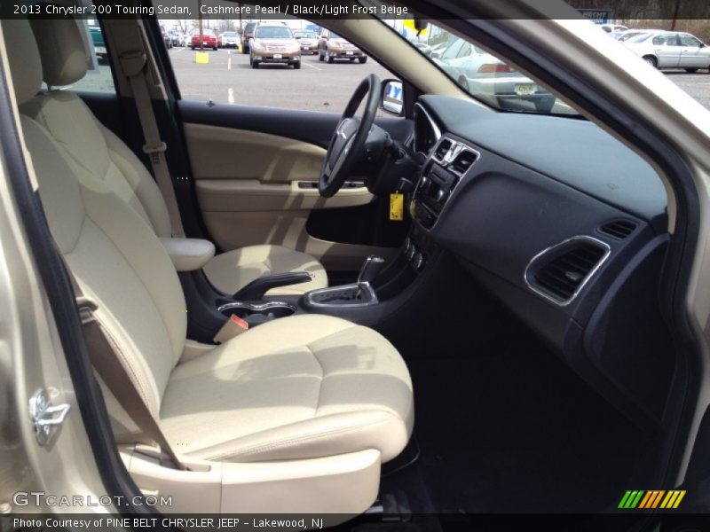 Cashmere Pearl / Black/Light Frost Beige 2013 Chrysler 200 Touring Sedan