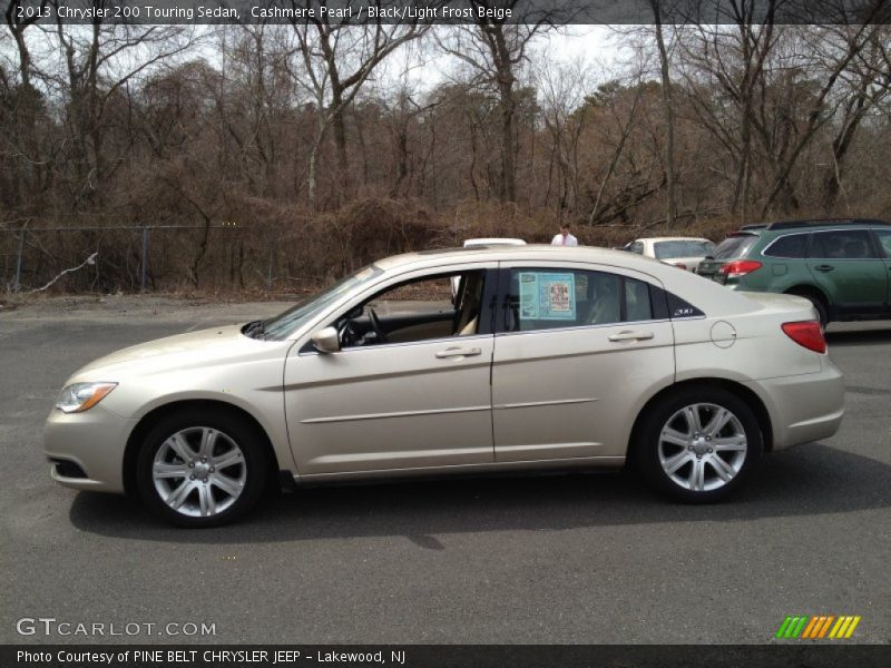 Cashmere Pearl / Black/Light Frost Beige 2013 Chrysler 200 Touring Sedan