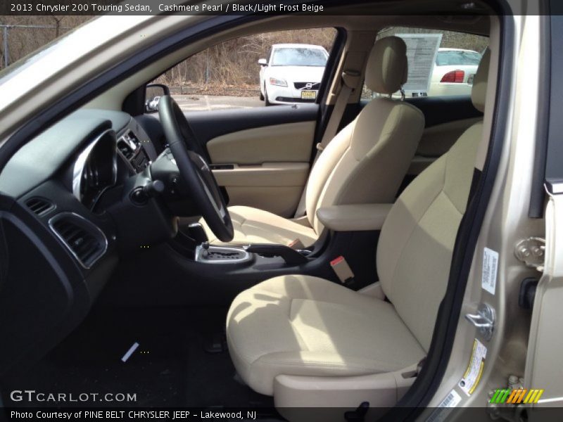 Cashmere Pearl / Black/Light Frost Beige 2013 Chrysler 200 Touring Sedan