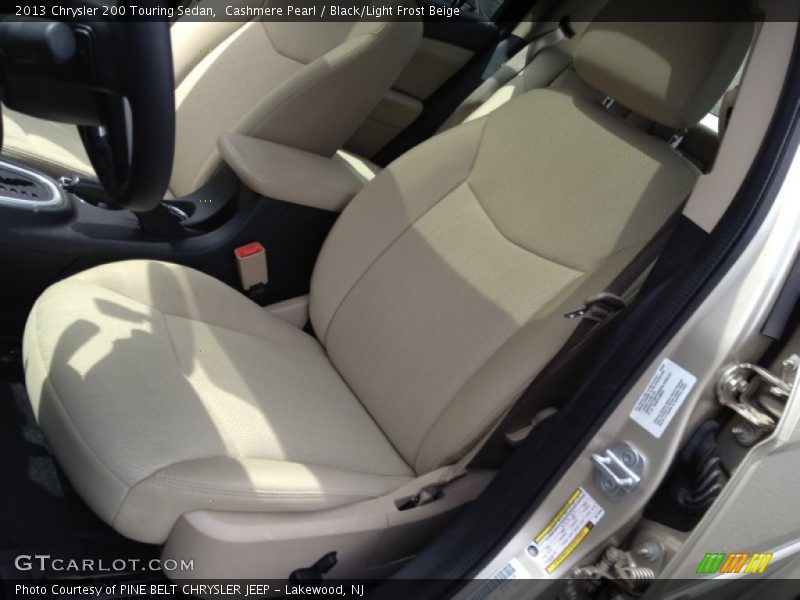 Cashmere Pearl / Black/Light Frost Beige 2013 Chrysler 200 Touring Sedan