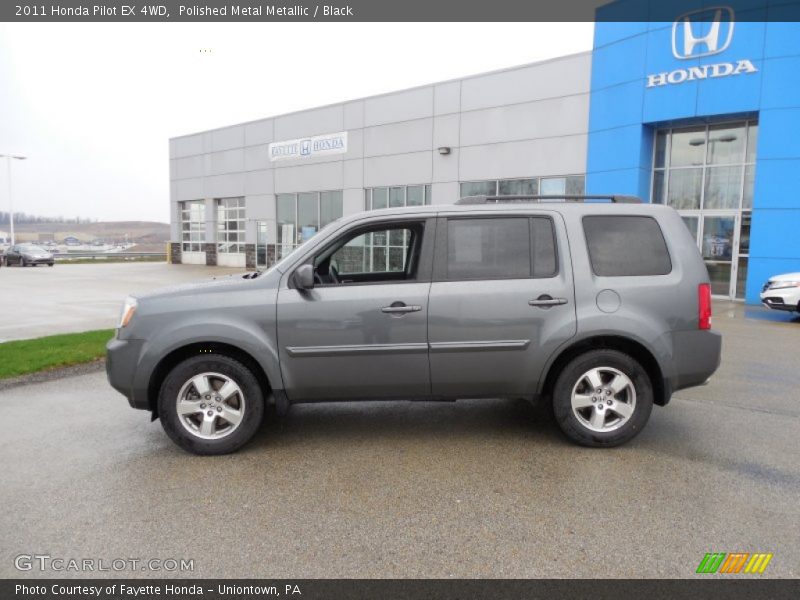Polished Metal Metallic / Black 2011 Honda Pilot EX 4WD