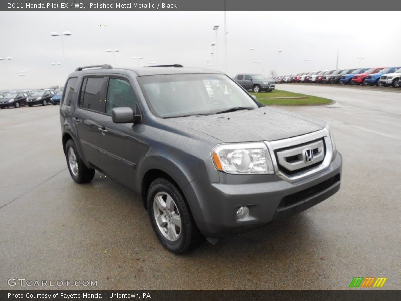 Polished Metal Metallic / Black 2011 Honda Pilot EX 4WD