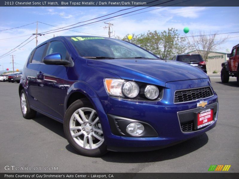Blue Topaz Metallic / Dark Pewter/Dark Titanium 2013 Chevrolet Sonic LT Hatch