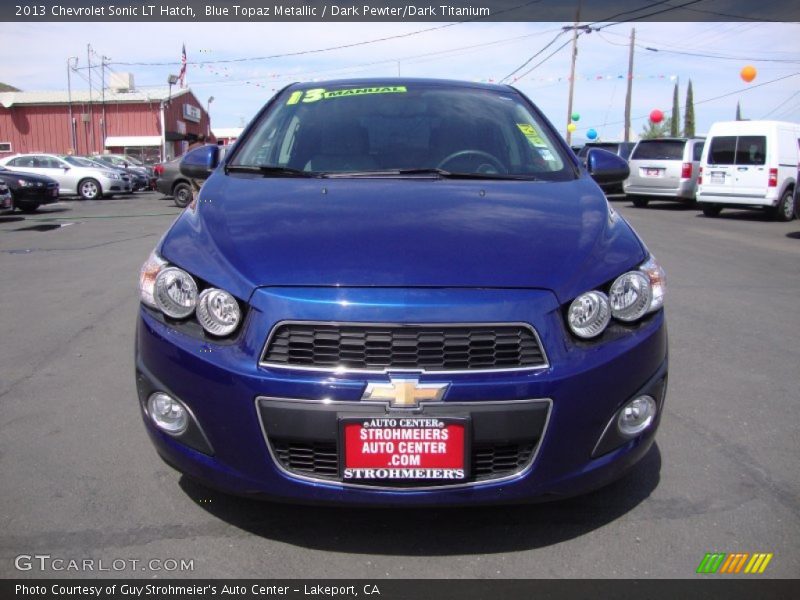 Blue Topaz Metallic / Dark Pewter/Dark Titanium 2013 Chevrolet Sonic LT Hatch