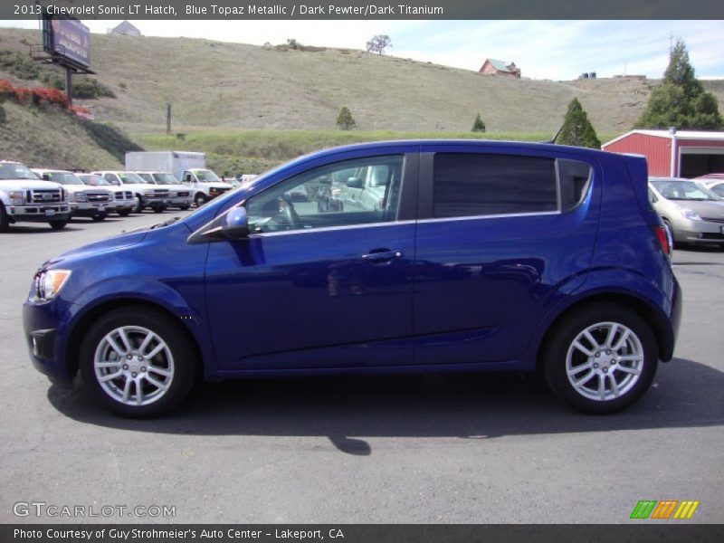 Blue Topaz Metallic / Dark Pewter/Dark Titanium 2013 Chevrolet Sonic LT Hatch