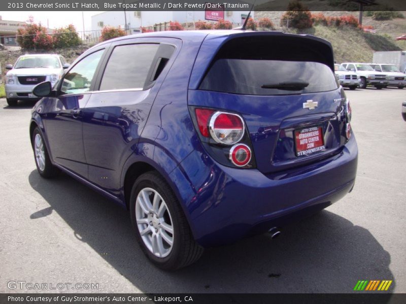 Blue Topaz Metallic / Dark Pewter/Dark Titanium 2013 Chevrolet Sonic LT Hatch