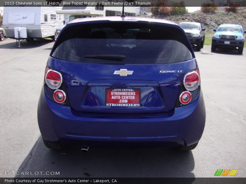 Blue Topaz Metallic / Dark Pewter/Dark Titanium 2013 Chevrolet Sonic LT Hatch