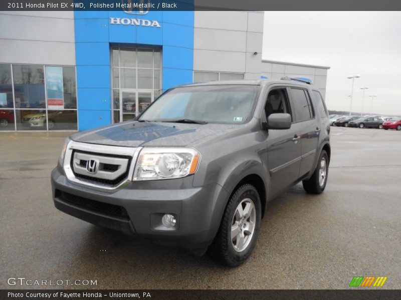 Polished Metal Metallic / Black 2011 Honda Pilot EX 4WD