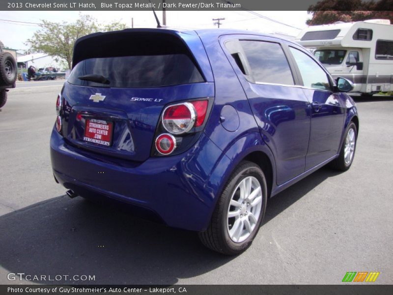 Blue Topaz Metallic / Dark Pewter/Dark Titanium 2013 Chevrolet Sonic LT Hatch
