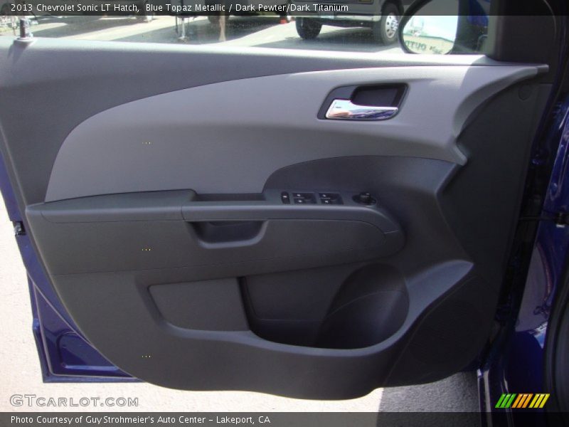 Blue Topaz Metallic / Dark Pewter/Dark Titanium 2013 Chevrolet Sonic LT Hatch