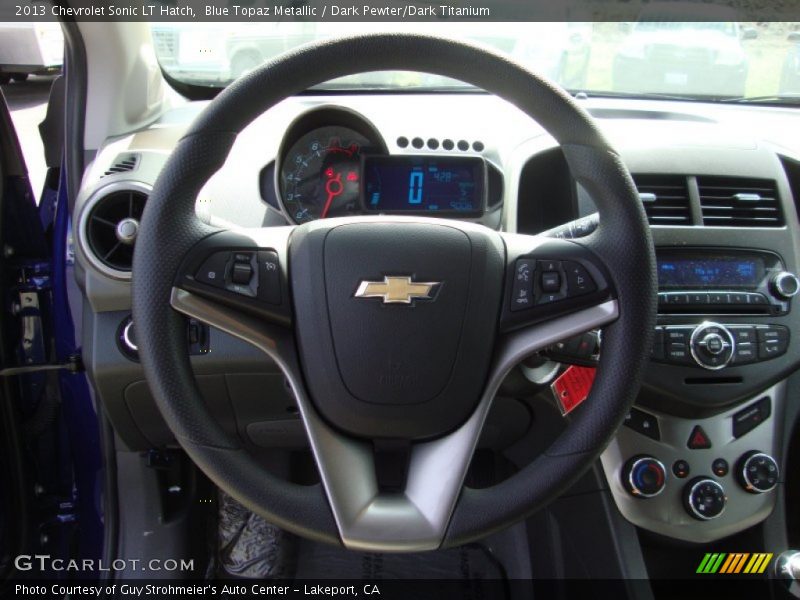 Blue Topaz Metallic / Dark Pewter/Dark Titanium 2013 Chevrolet Sonic LT Hatch