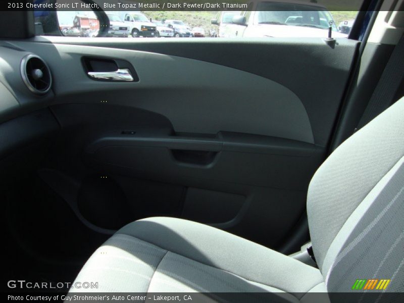 Blue Topaz Metallic / Dark Pewter/Dark Titanium 2013 Chevrolet Sonic LT Hatch