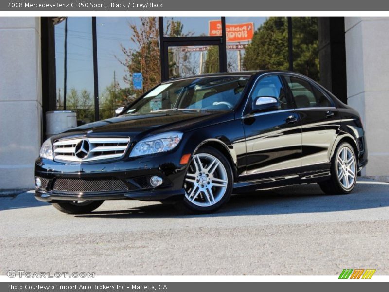 Black / Grey/Black 2008 Mercedes-Benz C 350 Sport
