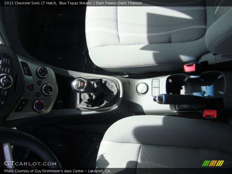 Blue Topaz Metallic / Dark Pewter/Dark Titanium 2013 Chevrolet Sonic LT Hatch