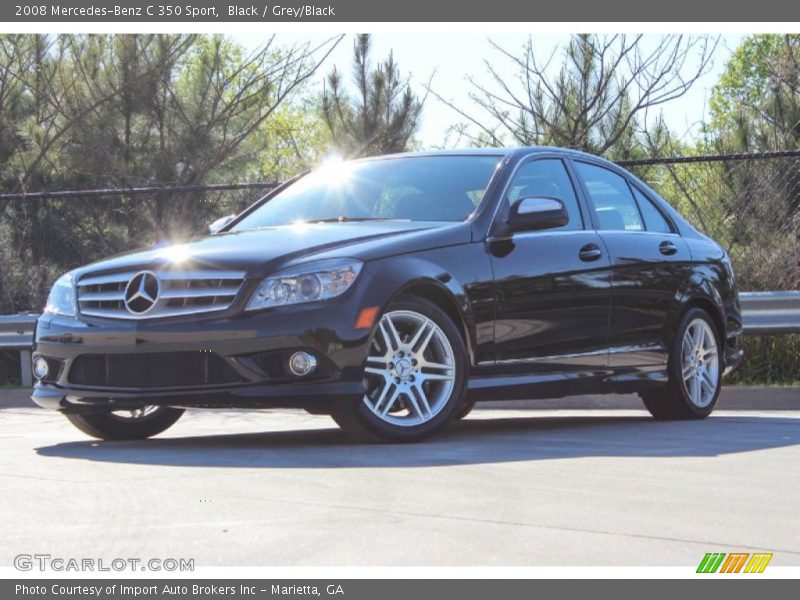 Black / Grey/Black 2008 Mercedes-Benz C 350 Sport