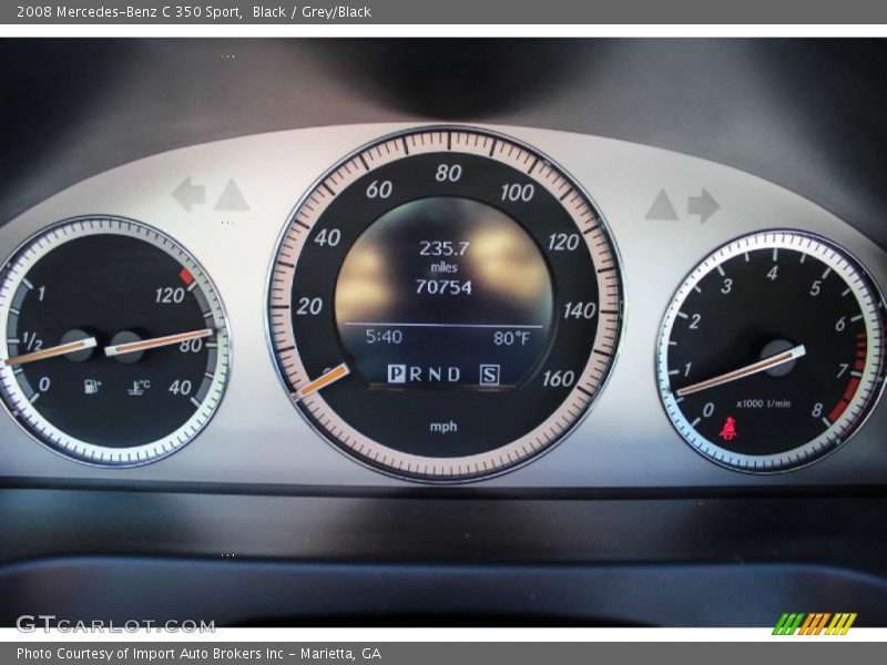  2008 C 350 Sport 350 Sport Gauges