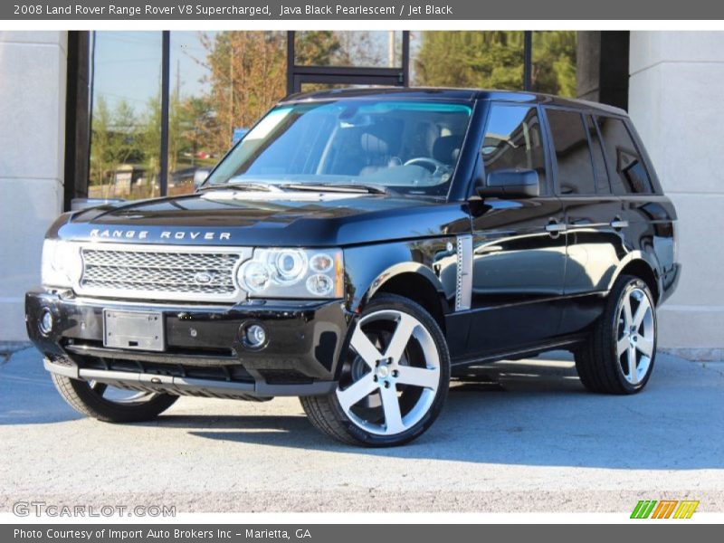 Java Black Pearlescent / Jet Black 2008 Land Rover Range Rover V8 Supercharged