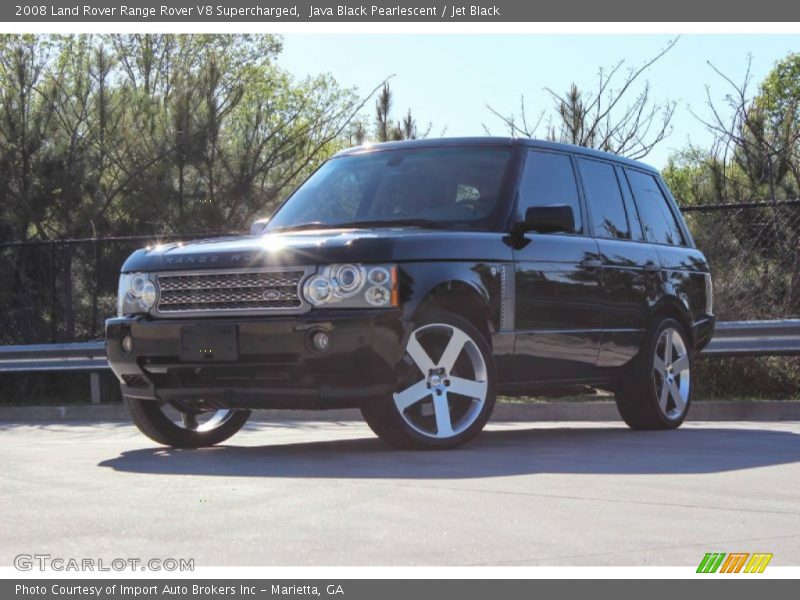 Java Black Pearlescent / Jet Black 2008 Land Rover Range Rover V8 Supercharged