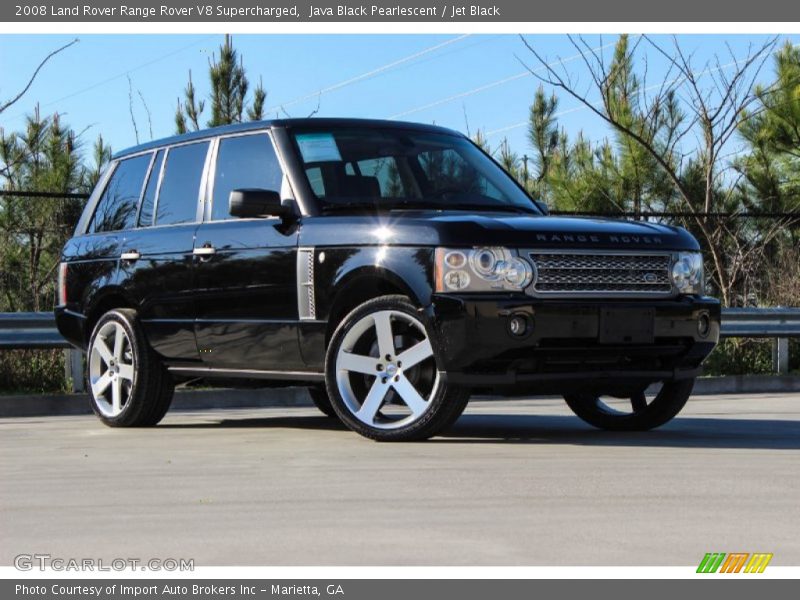 Java Black Pearlescent / Jet Black 2008 Land Rover Range Rover V8 Supercharged