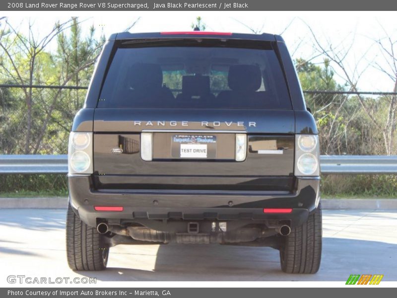 Java Black Pearlescent / Jet Black 2008 Land Rover Range Rover V8 Supercharged