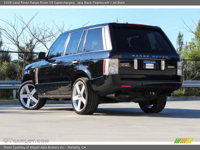 Java Black Pearlescent / Jet Black 2008 Land Rover Range Rover V8 Supercharged