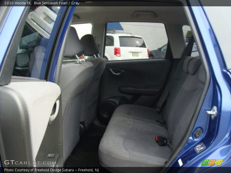 Blue Sensation Pearl / Gray 2010 Honda Fit