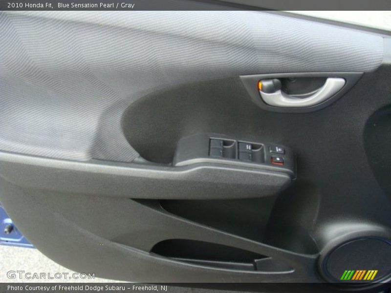 Blue Sensation Pearl / Gray 2010 Honda Fit