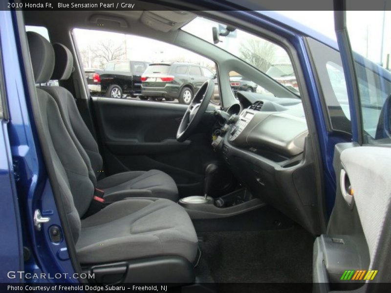 Blue Sensation Pearl / Gray 2010 Honda Fit