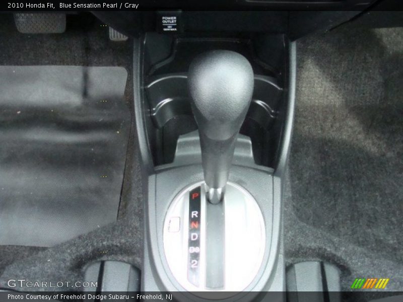 Blue Sensation Pearl / Gray 2010 Honda Fit