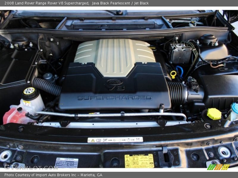 Java Black Pearlescent / Jet Black 2008 Land Rover Range Rover V8 Supercharged