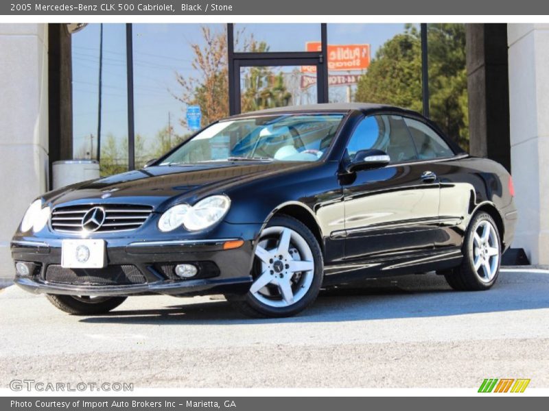 Black / Stone 2005 Mercedes-Benz CLK 500 Cabriolet