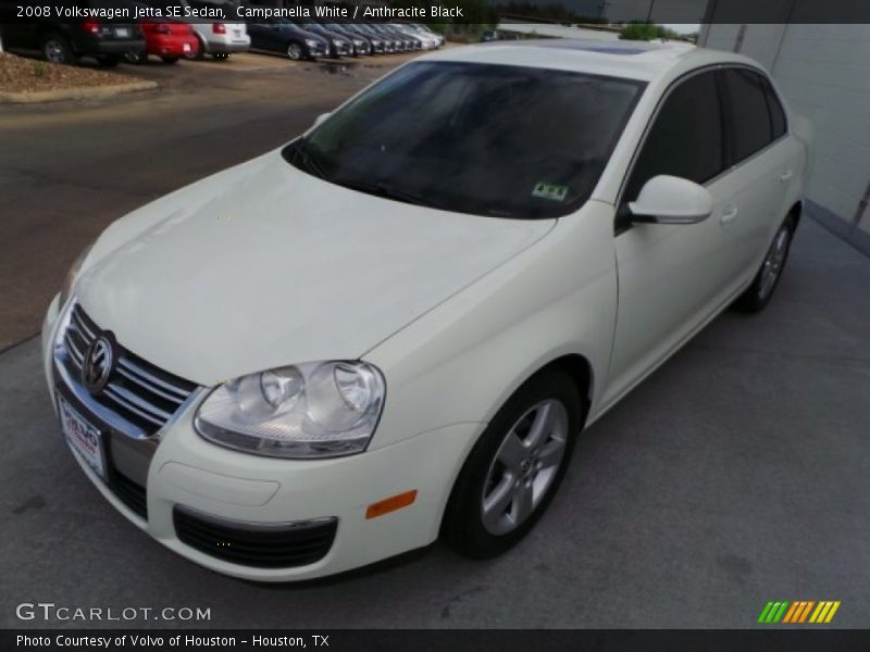 Campanella White / Anthracite Black 2008 Volkswagen Jetta SE Sedan