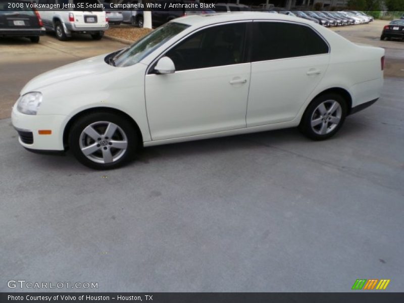 Campanella White / Anthracite Black 2008 Volkswagen Jetta SE Sedan