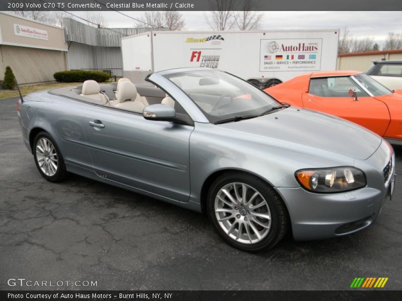 Celestial Blue Metallic / Calcite 2009 Volvo C70 T5 Convertible