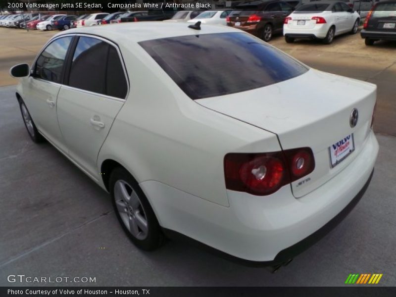 Campanella White / Anthracite Black 2008 Volkswagen Jetta SE Sedan