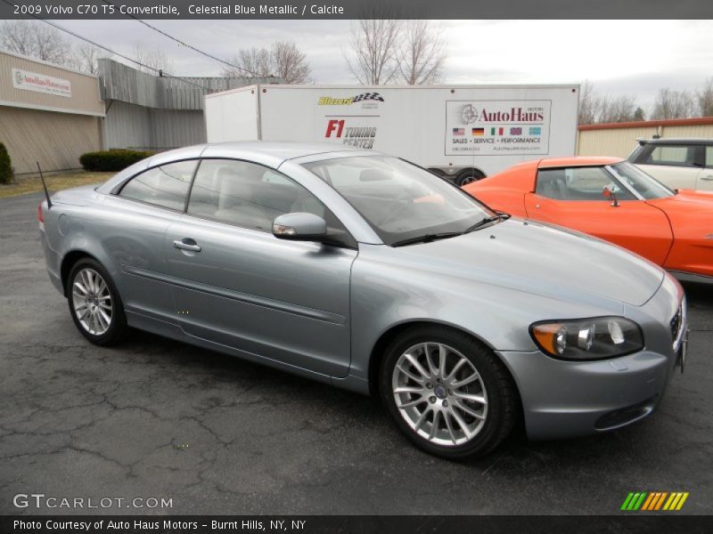Celestial Blue Metallic / Calcite 2009 Volvo C70 T5 Convertible