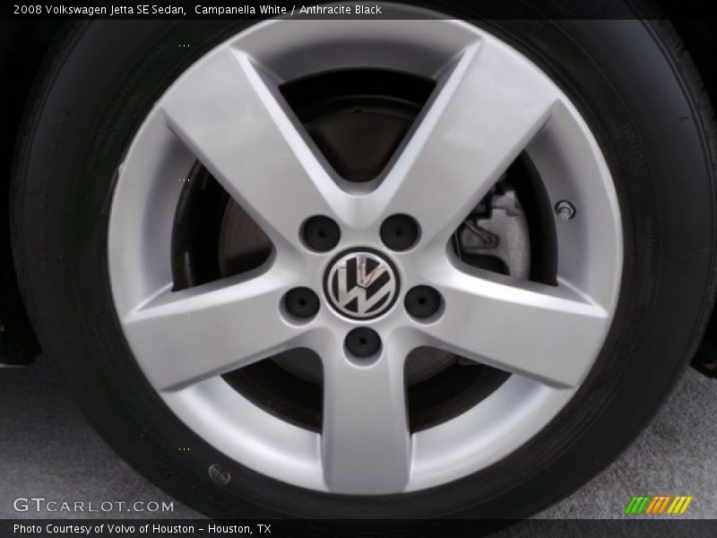 Campanella White / Anthracite Black 2008 Volkswagen Jetta SE Sedan