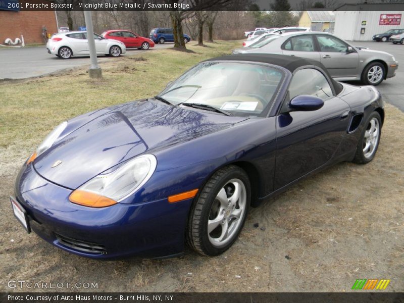 Midnight Blue Metallic / Savanna Beige 2001 Porsche Boxster