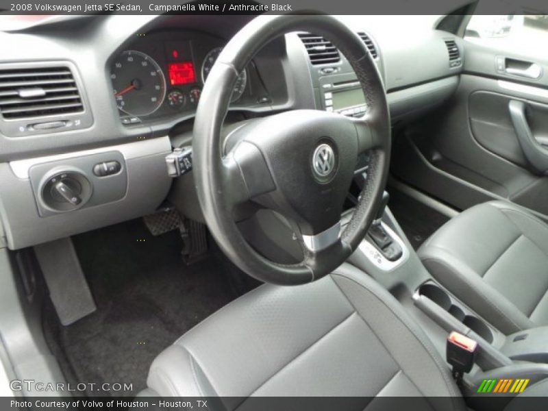 Campanella White / Anthracite Black 2008 Volkswagen Jetta SE Sedan