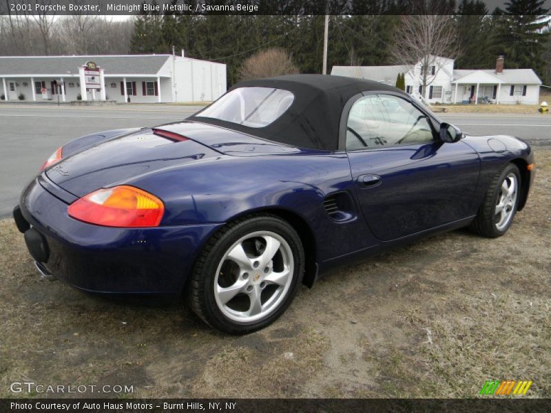 Midnight Blue Metallic / Savanna Beige 2001 Porsche Boxster